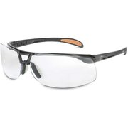 HONEYWELL UVEX Uvex Protege Safety Glasses, Black Frame, Clear HS Lens S4200HS